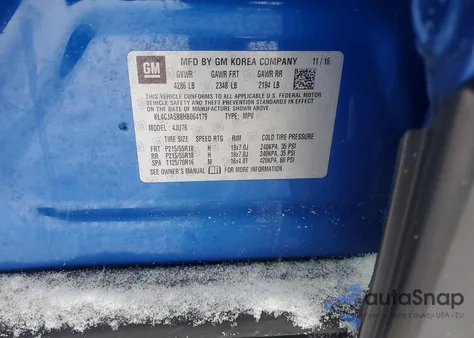 2017 Buick Encore Preferred z USA, uszkodzony, nr VIN KL4CJASB8HB064179